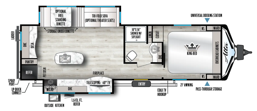 2025 EAST TO WEST RV ALTA 2810KIK